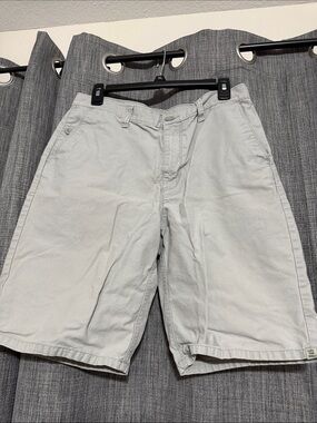 Vans Men's Light Gray Flat-Front Casual Shorts